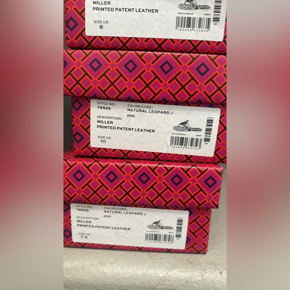 New tory Burch miller patent leopard printed sandals - Picture 7 of 7